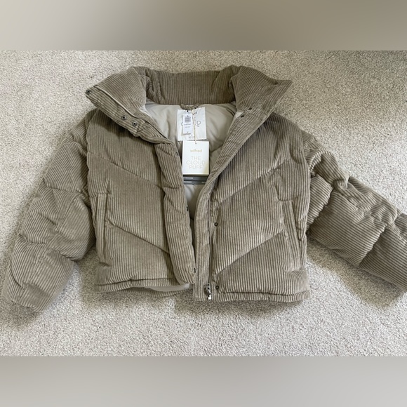 Aritzia Jackets & Coats Aritzia Quilted Corduroy Goose Down Puffer